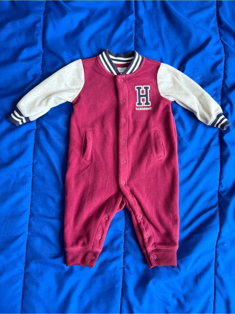 CARTER’S Baby Boy Fleece Footed Pajamas (4) 0-3 Months